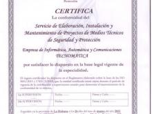 Certificación de ACERPROT
